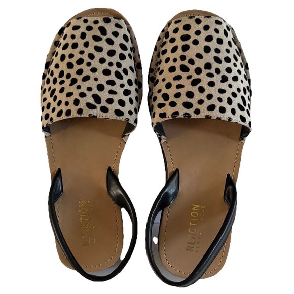 Kenneth Cole Reaction Women's Slingback Sandals Size 6.5 Casual Animal Print - Picture 2 of 12